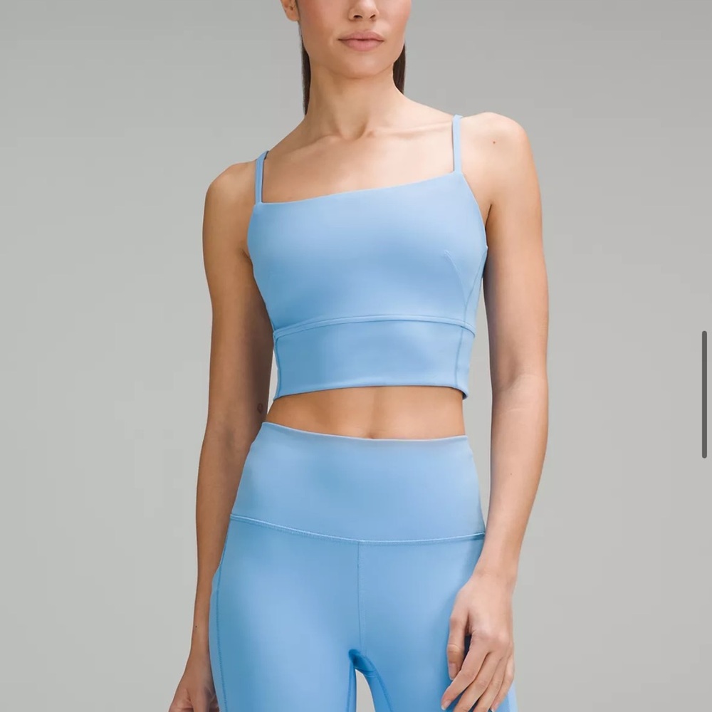 lululemon athletica Light Blue Crop Tank Top